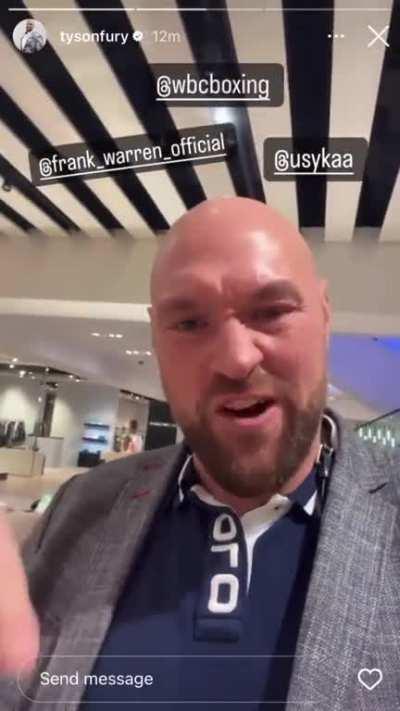 Fury breaks silence on Usyk talks, says he wants 70/30 split