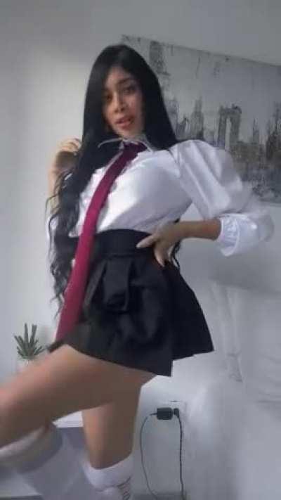 Would you fuck me in my schoolgirl outfit…?