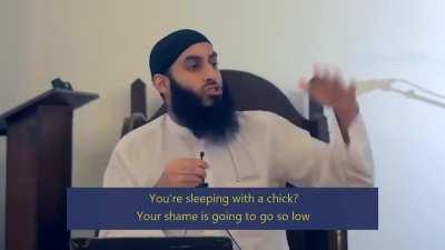 Muslim cleric describing the relationship between music and homosexuality.