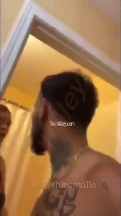 POS puts hands on his pregnant girlfriend