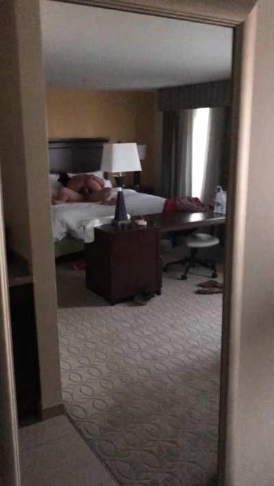 We gave hubby a room key at the bar and told him what floor we would be on, it was up to him to find where the noise was coming from… 😈