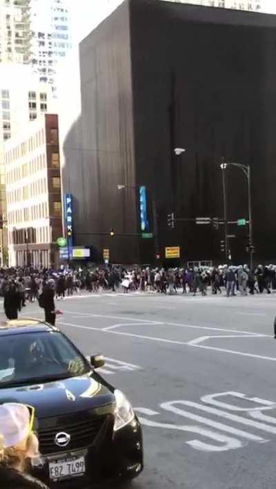 My bf caught this during the riots today