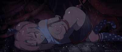 The tentacles win; the womb will be filled with the monster's eggs.