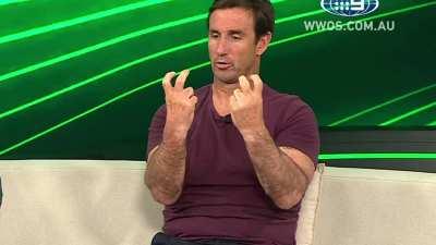 Joey promos the Eels vs Raiders game