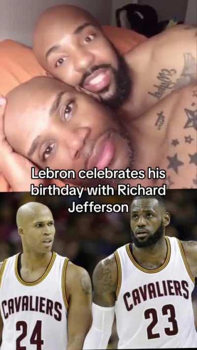 Lebron celebrates his birthday with Richard Jefferson