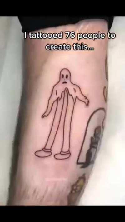 This tattoo artist is not clowning around!