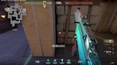 Killjoy swarm grenade that can't be broken for postplant on A site Ascent