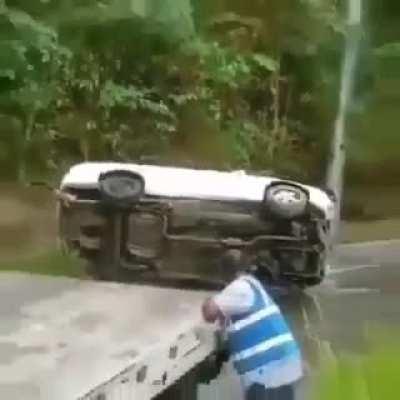 Turning back the car