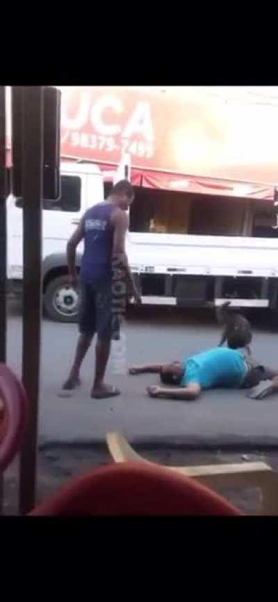 Dude got dropped looking like a cheerleader after