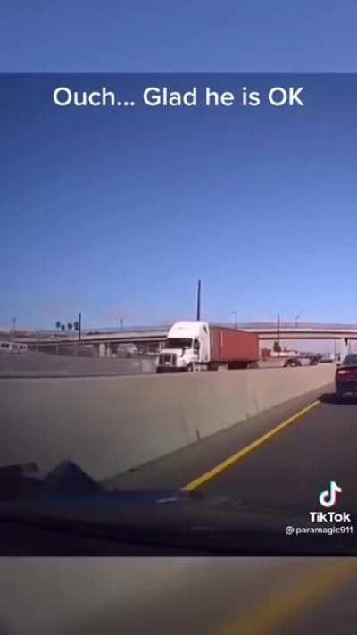 Motorbike rear-ends car, guy goes flying. Not my video, found on Tiktok. Too good not to share!