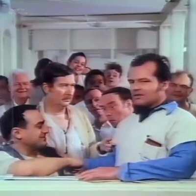 Jack and friends on the set of One Flew Over The Cuckoos Nest accepting the award for Best Actor in Chinatown.