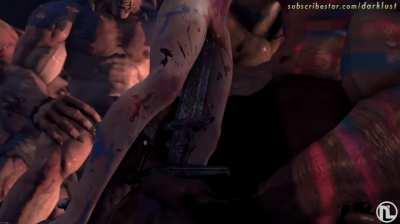 Laura Croft's end by Darklust