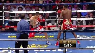 Setting up the left hook with jabs to the body