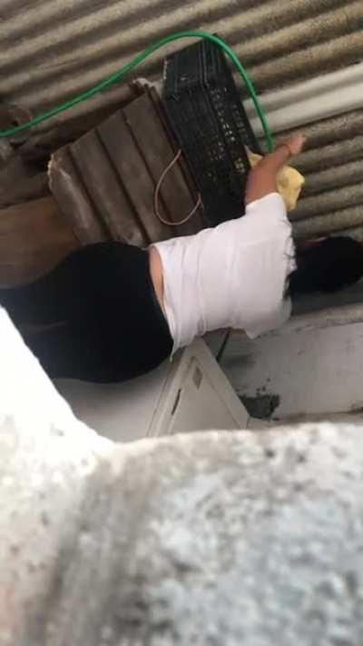 Vuelve mi vecina enseñando su culo enorme