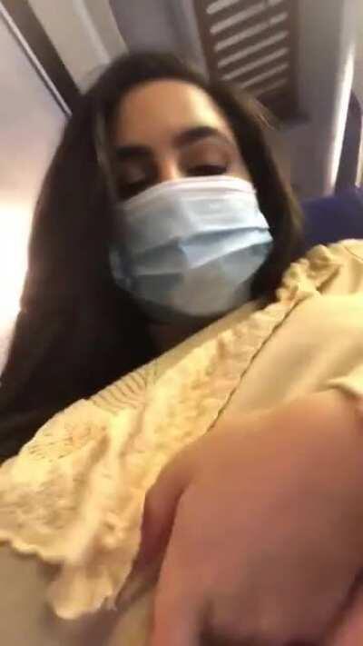 Me being a sneaky thot on the train