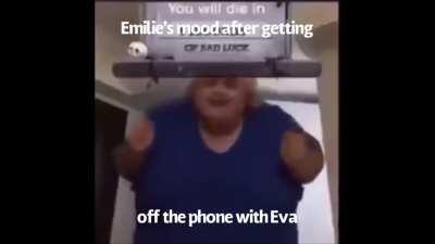 Mood dropped like a cloak on her shoulders (or whatever it said)