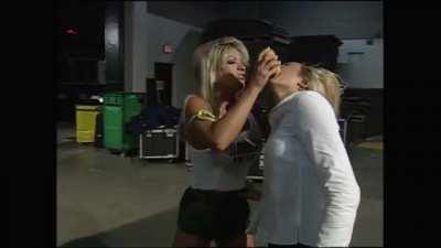 Stacy Keibler gets force-fed a twinkie