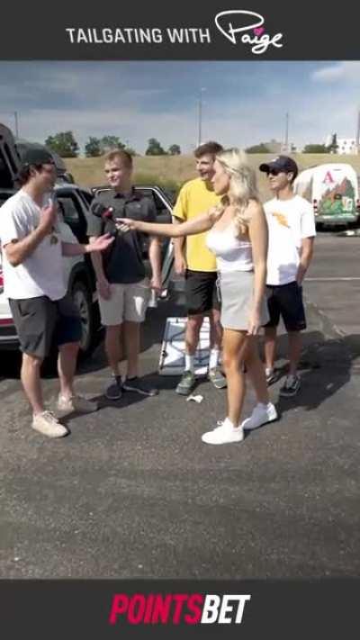 tailgating with Paige