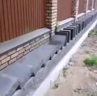 to finish a wall....