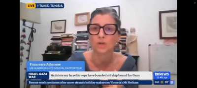 Francesca Albanese educates anchor on genocide