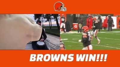 When the Browns win has got you vibin'