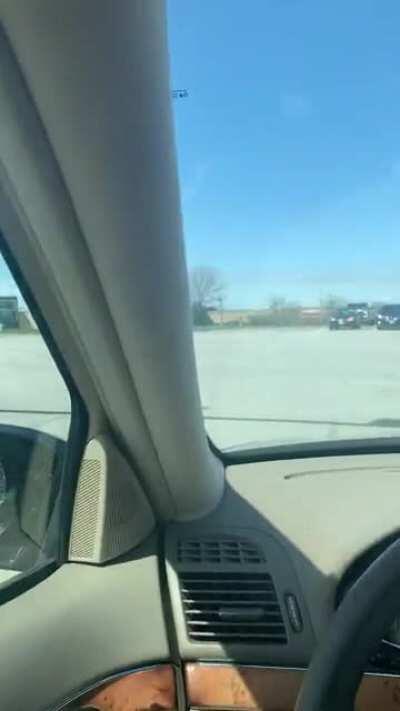 Not sure how you end up in the on coming traffic lane.