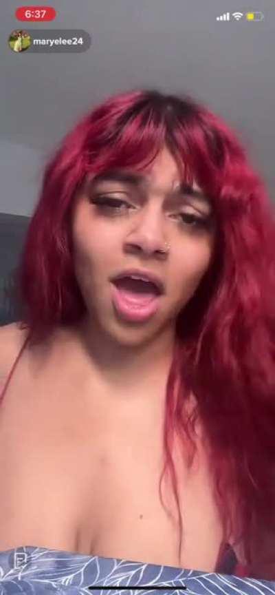 She loves showing off live