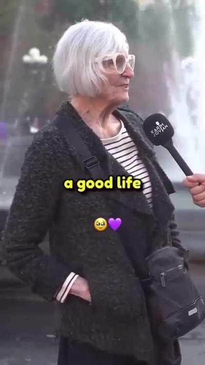 Interview with a 93 year old woman, reflecting on life