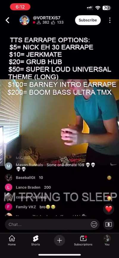 YouTube live jumpscare