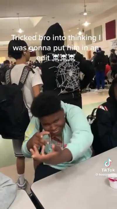 What is lil bro doing 🙏😭