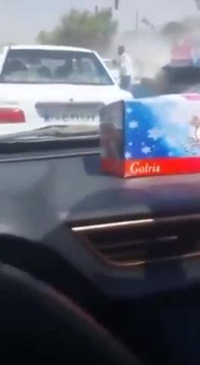 Israeli strike on drone factory in Iran caught live by driver