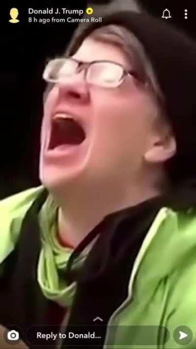 This is the exact reason I follow Trump on Snapchat 🤣