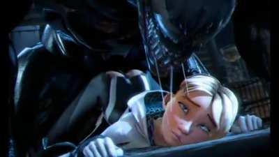 Venom deep-dicking Spider-Gwen (FroggySfm, Evilaudio) [Marvel]