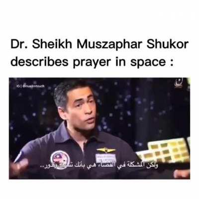 Muslim astronaut describes prayer in space