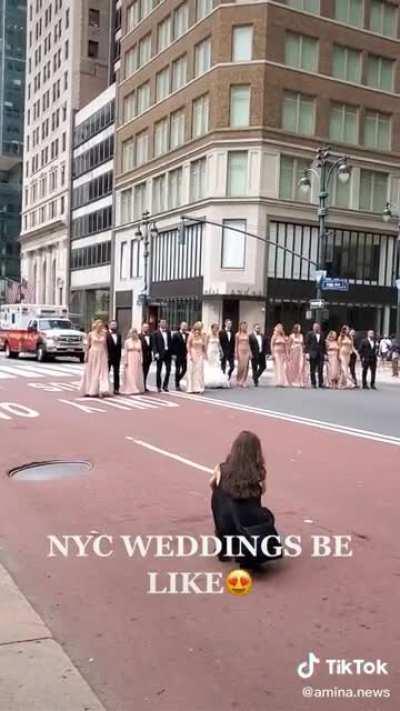 Our wedding photos are far more important than some silly person’s life depending on an ambulance