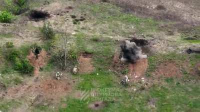 A Ukrainian counterattack on the outskirts of Bakhmut