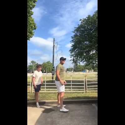 Father Defends his Son From 18yo bullies trying to jump him, Then Gets Harassed by a Karen defending them