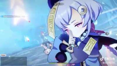 I would love to see this battle scene recreated and cleaned up with smoother animations... Diluc in the background 🥵🥵🥵