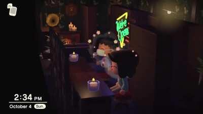 Here’s my basement speakeasy with a secret entrance behind bookshelves 🍸