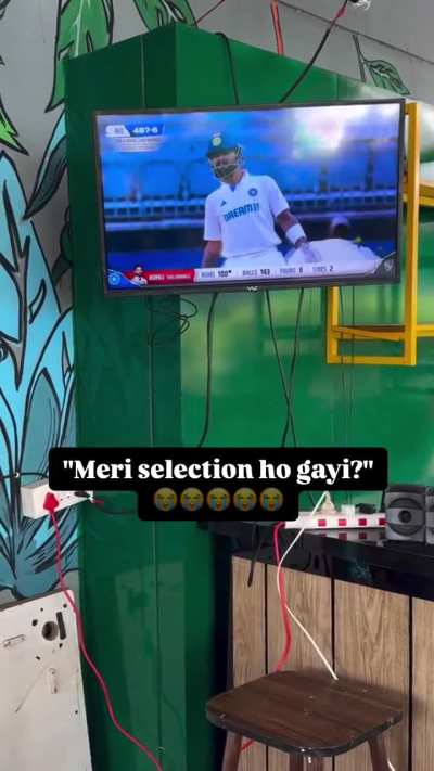 Blud couldn't believe himself that he has finally scored a century 😭