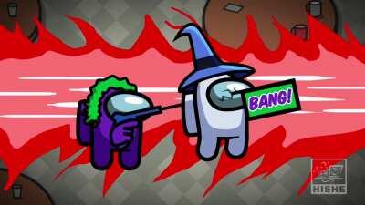 Movie villains play Among Us in the latest HISHE Villain Pub episode. (Animation by me, link in comments)