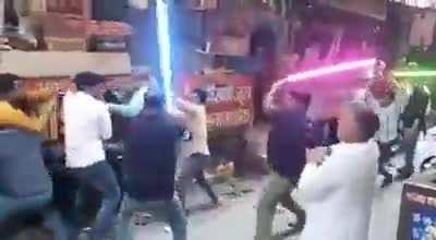 A street fight in India