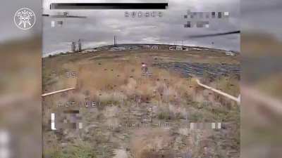 Two russian  soldiers where eliminated by Ukrainian kamikaze drones