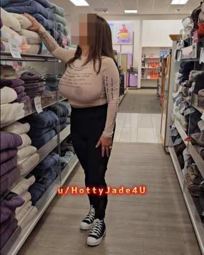 My titties while shopping