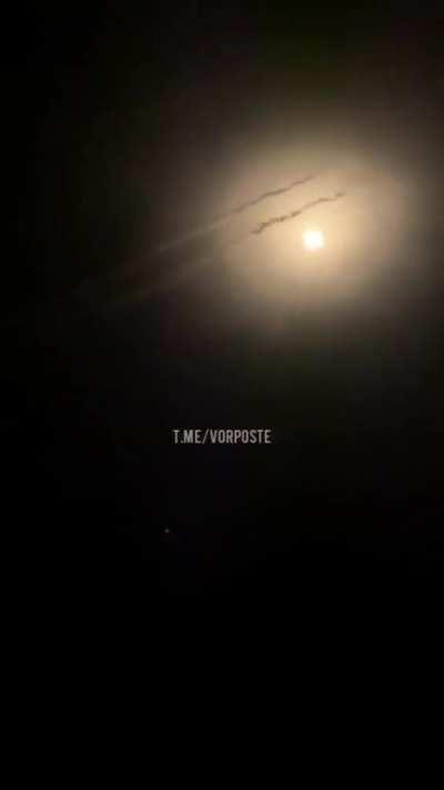 HIMARS firing at night