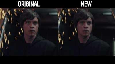 The one thing that immediately caught my eye was the face color and light. So I fixed it a little bit (@naq_montages)