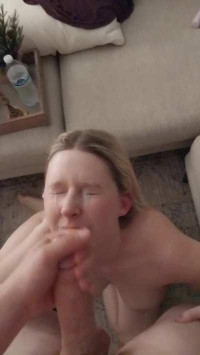 I mean, I was definitely having fun giving her this facial... dunno if she felt the same way