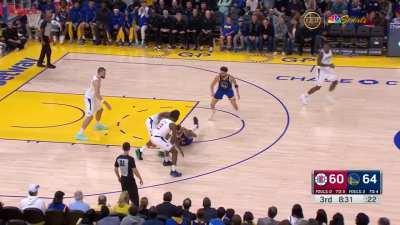 [Highlight] Moses Moody hustling hard on this play