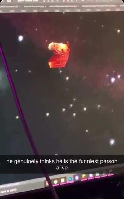 Candid footage of me breaking down my astrophotography to my girlfriend