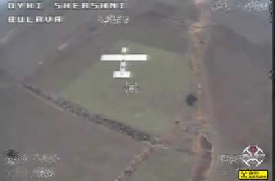 BULAVA unit soldiers hit a Russian kamikaze drone 